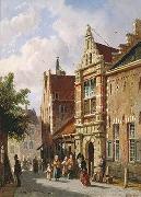 unknow artist European city landscape, street landsacpe, construction, frontstore, building and architecture. 285 USA oil painting reproduction